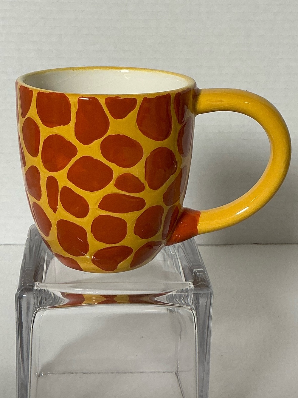 World Market Giraffe Coffee Cup Mug Peekaboo Surprise 3D Baby Giraffe inside Cup